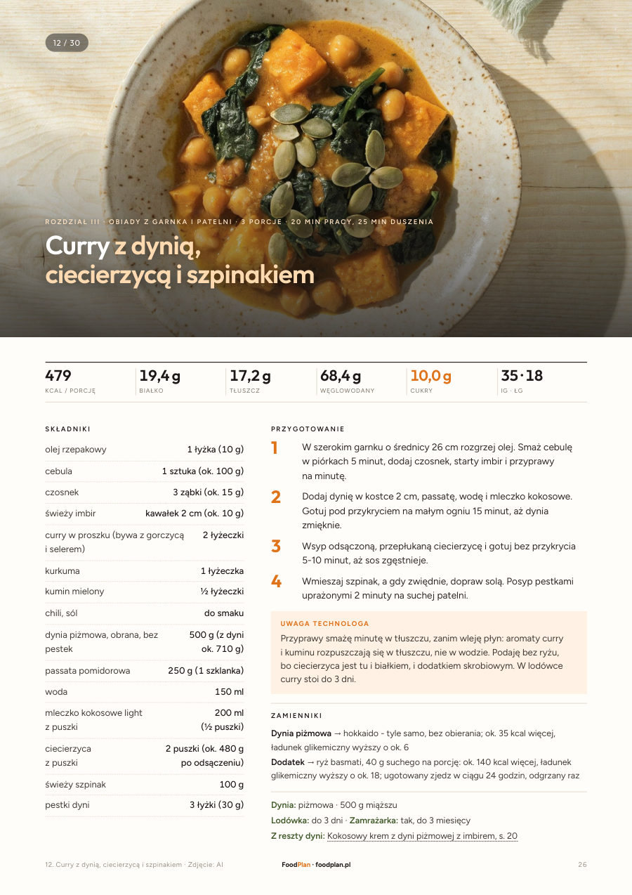 Strona 26 ebooka: Dynia: curry z ciecierzycą