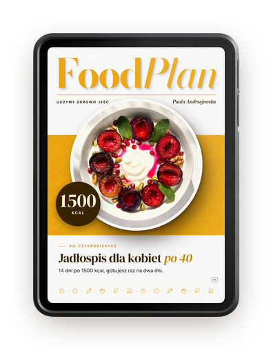 Jadłospis dla kobiet po 40 na tablecie