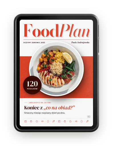 Jadłospis na 30 dni na tablecie