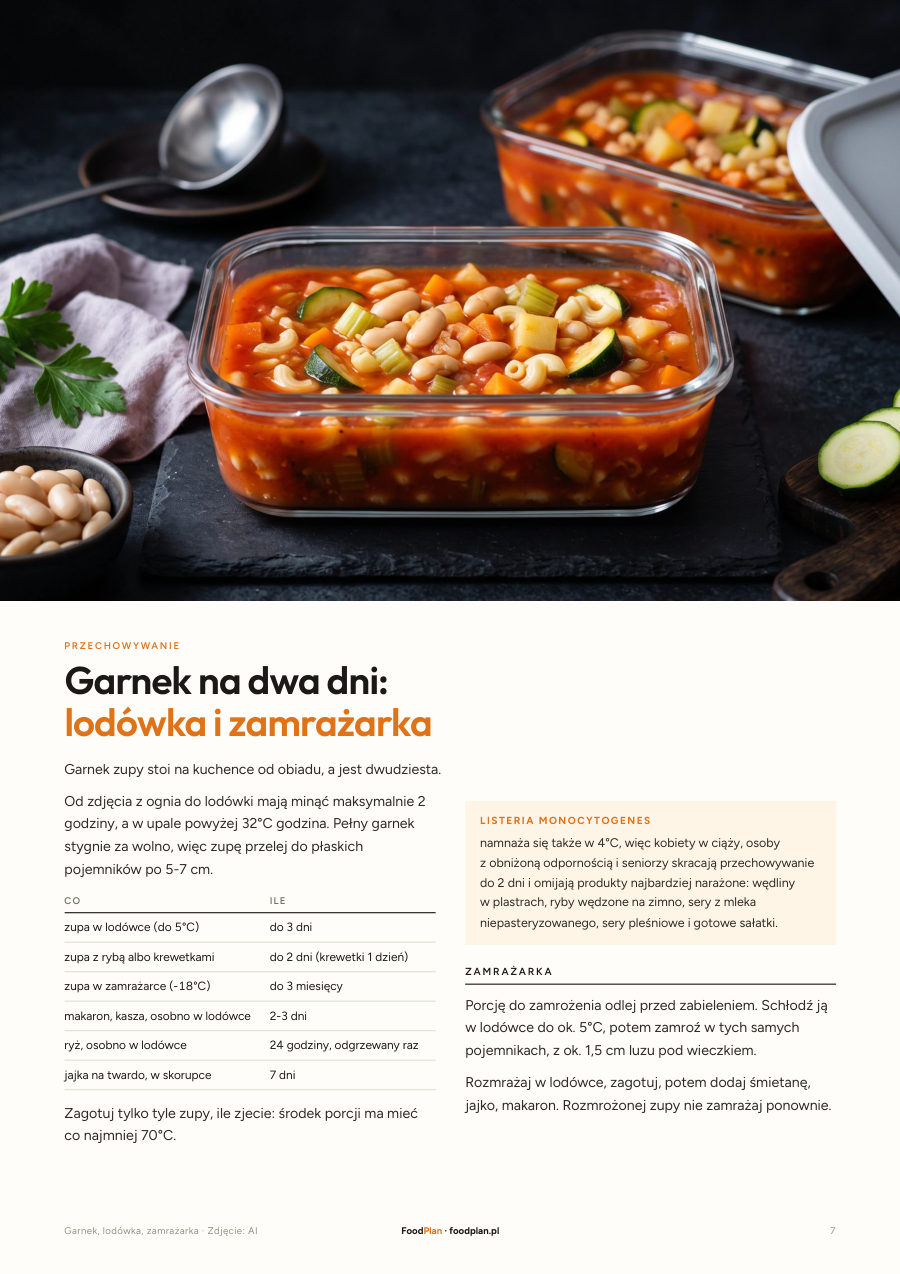 Strona 7 ebooka: Garnek na dwa dni: lodówka i zamrażarka