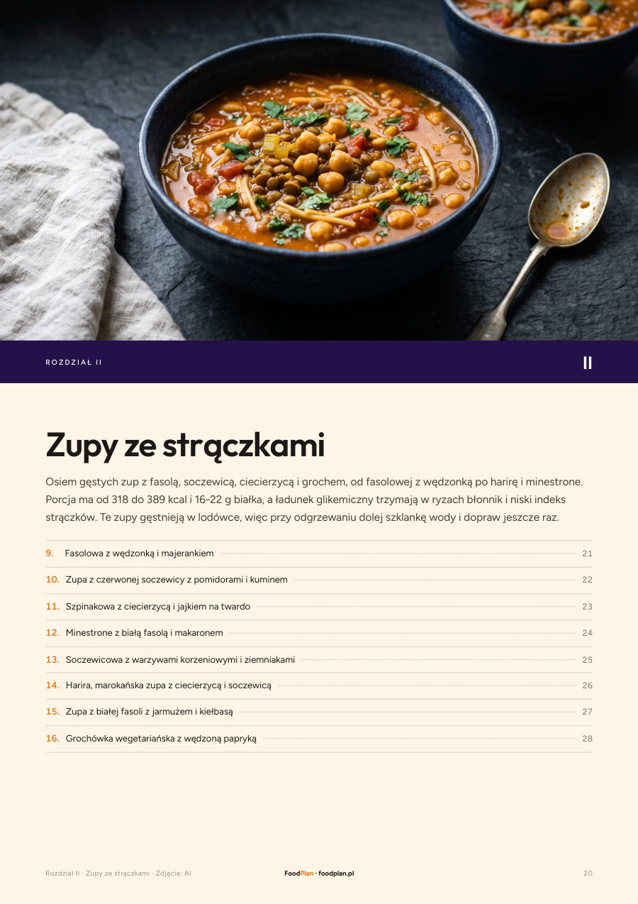 Strona 20 ebooka: Zupy ze strączkami